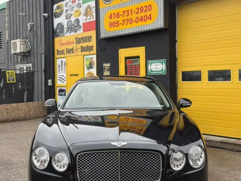 Black Bentley at 404 Auto Repair in Richmond Hill